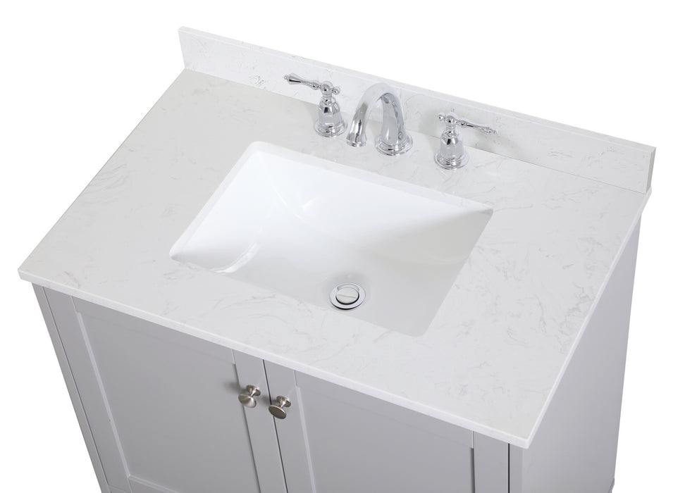 Elegant Lighting VF18030GR-BS Bathroom Vanity Set, Grey