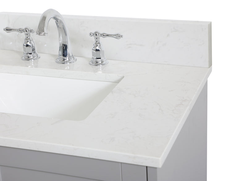 Elegant Lighting VF18030GR-BS Bathroom Vanity Set, Grey