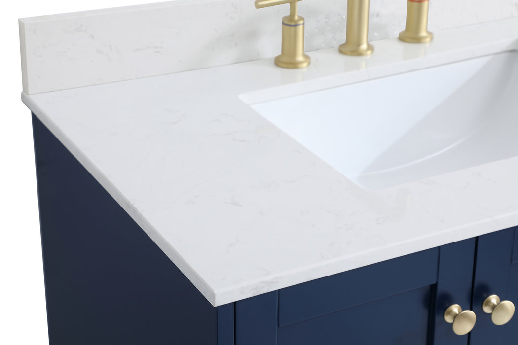 Elegant Lighting VF18036BL-BS Bathroom Vanity Set, Blue