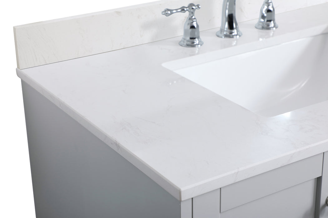 Elegant Lighting VF18036GR-BS Bathroom Vanity Set, Grey