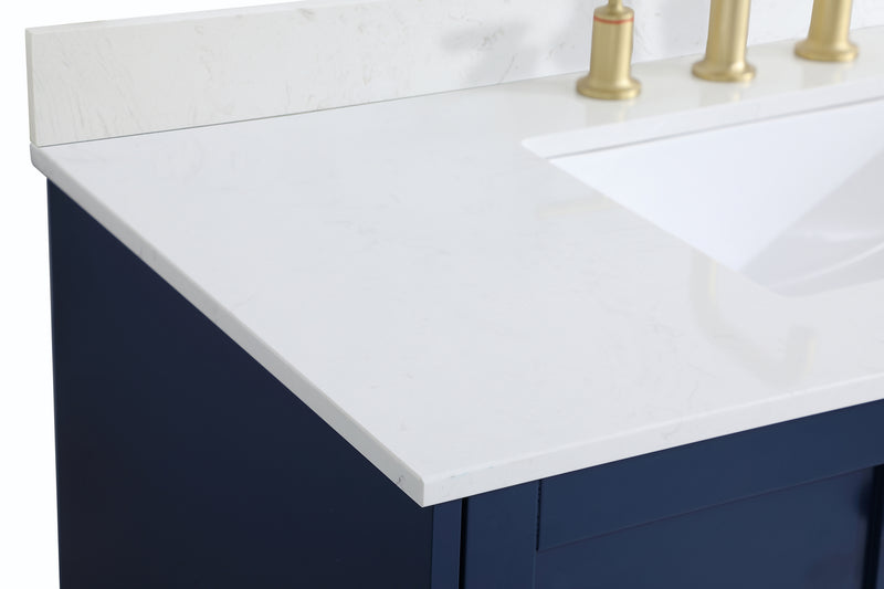 Elegant Lighting VF18042BL-BS Bathroom Vanity Set, Blue