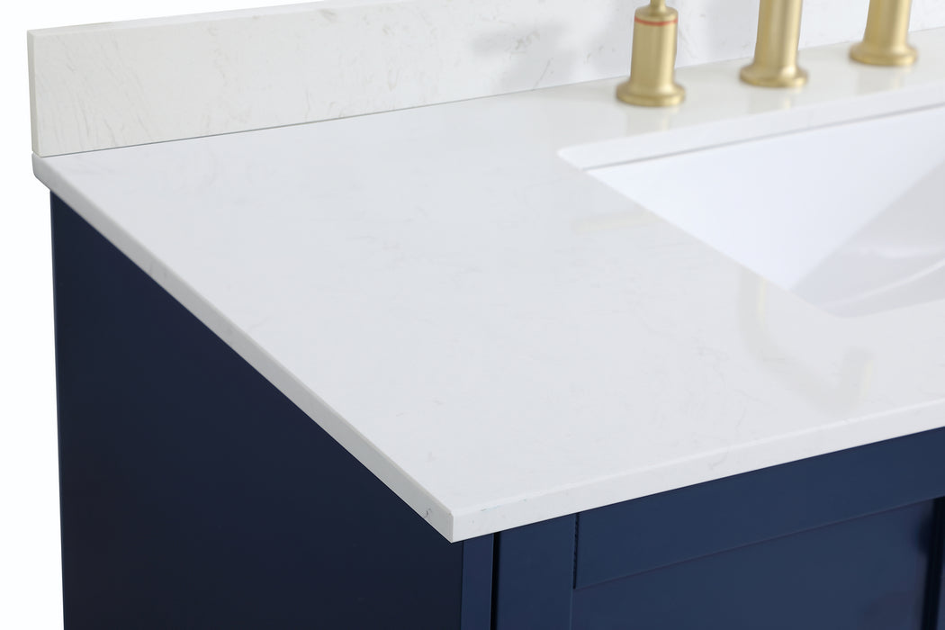 Elegant Lighting VF18042BL-BS Bathroom Vanity Set, Blue