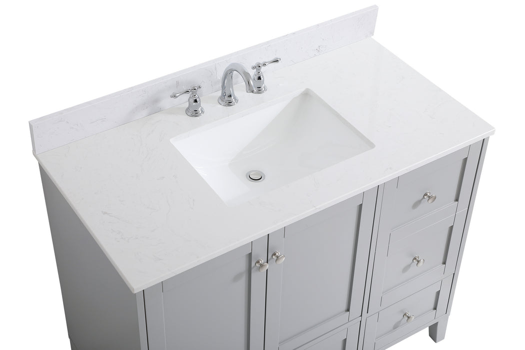 Elegant Lighting VF18042GR-BS Bathroom Vanity Set, Grey