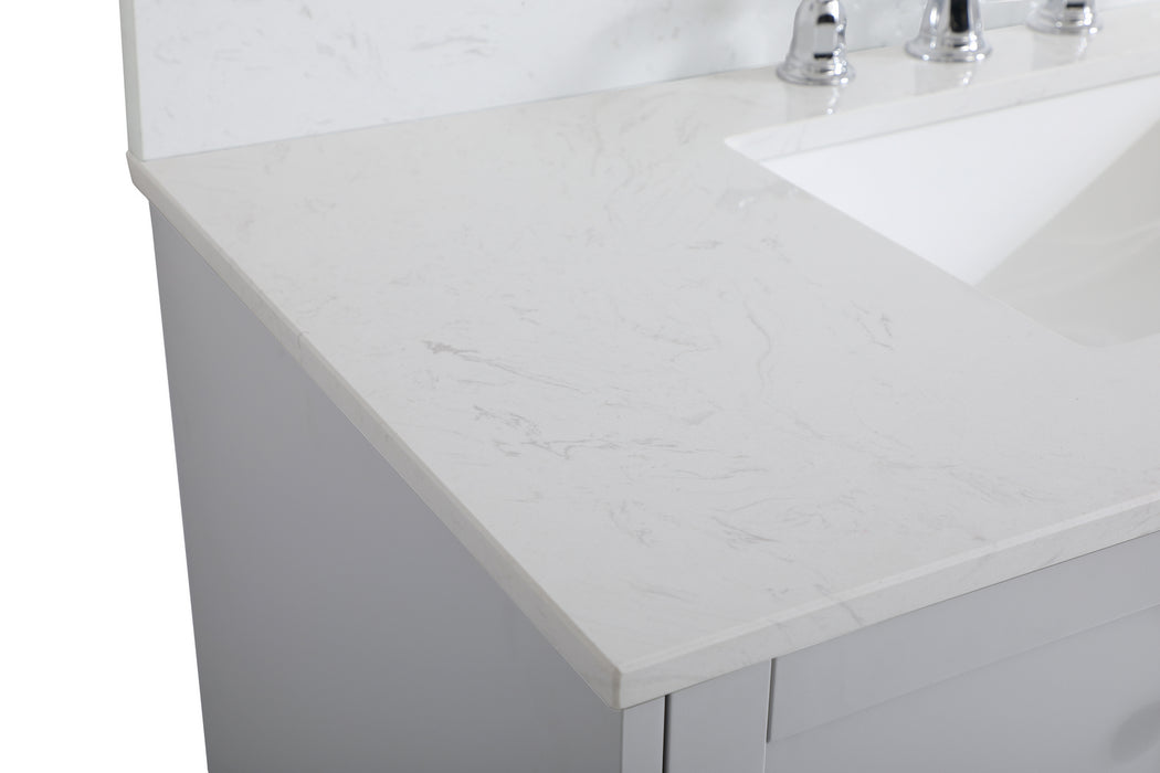 Elegant Lighting VF18042GR-BS Bathroom Vanity Set, Grey