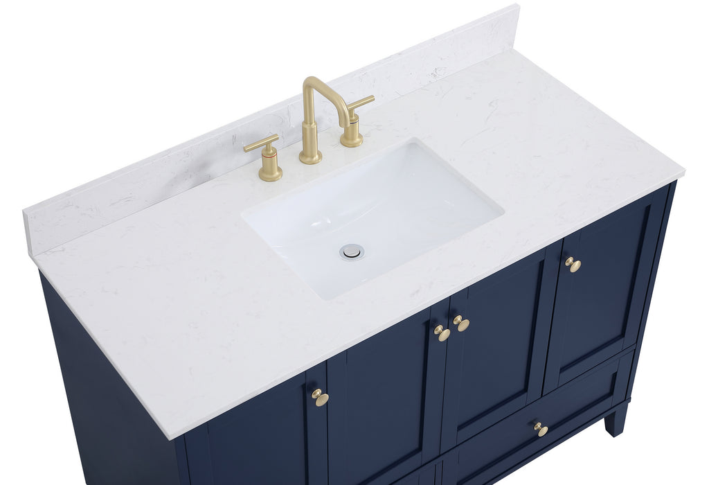 Elegant Lighting VF18048BL-BS Bathroom Vanity Set, Blue
