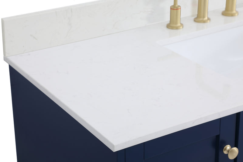 Elegant Lighting VF18048BL-BS Bathroom Vanity Set, Blue