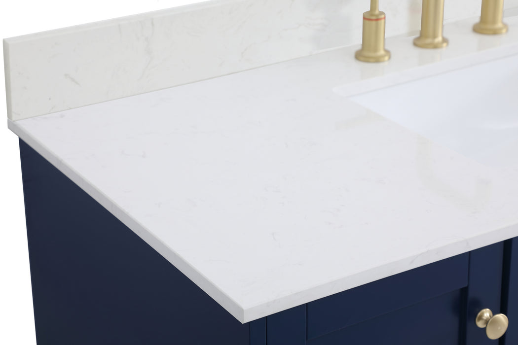 Elegant Lighting VF18048BL-BS Bathroom Vanity Set, Blue