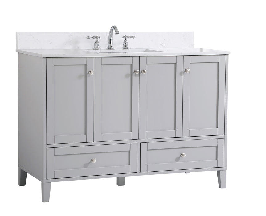 Elegant Lighting VF18048GR-BS Bathroom Vanity Set, Grey