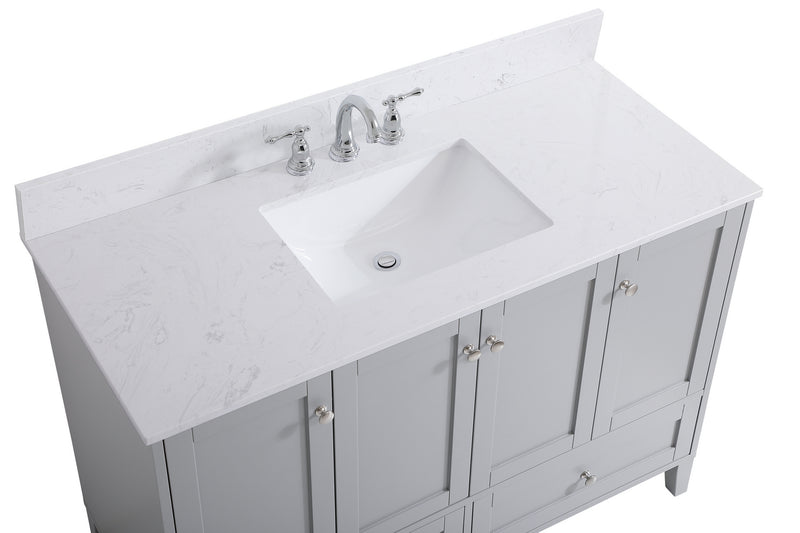 Elegant Lighting VF18048GR-BS Bathroom Vanity Set, Grey