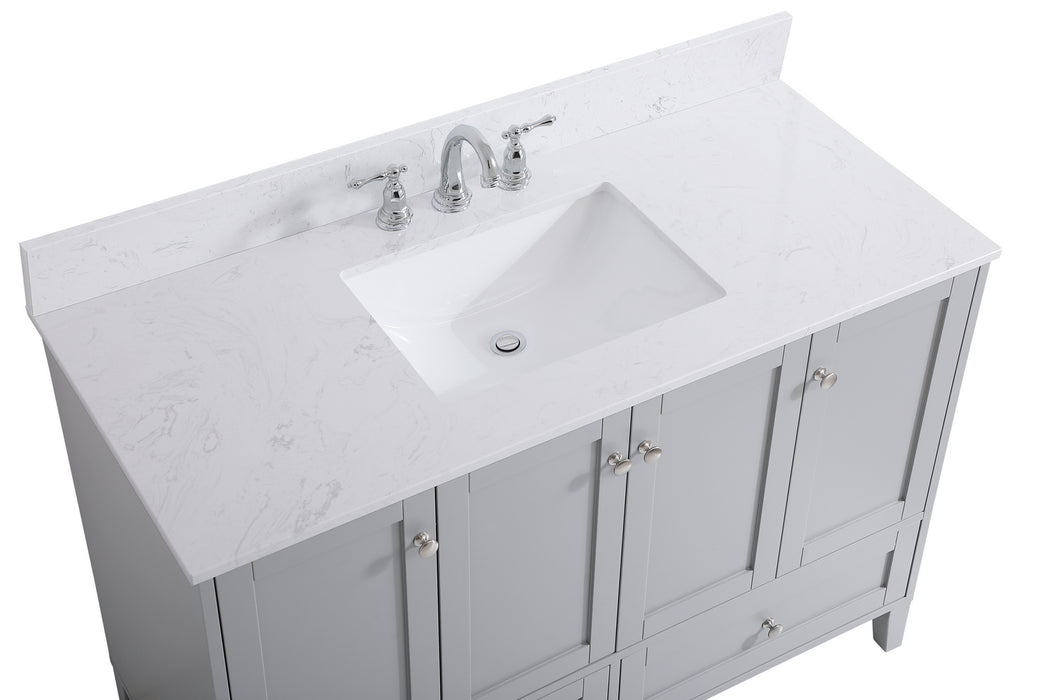 Elegant Lighting VF18048GR-BS Bathroom Vanity Set, Grey