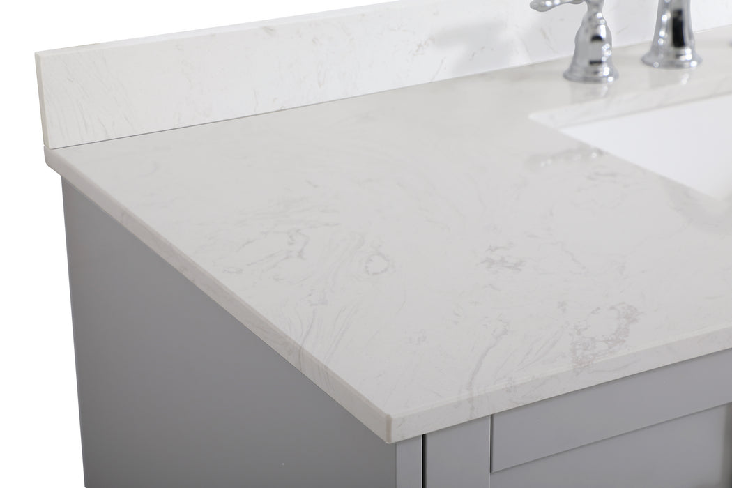 Elegant Lighting VF18048GR-BS Bathroom Vanity Set, Grey