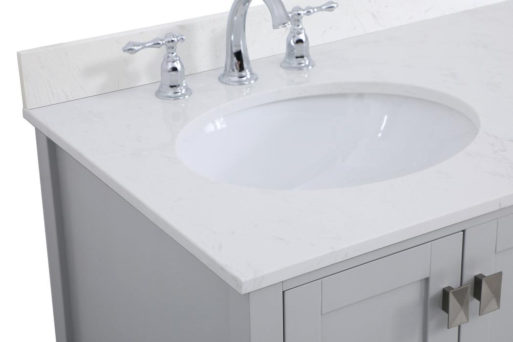 Elegant Lighting VF18832GR-BS Bathroom Vanity Set, Gray