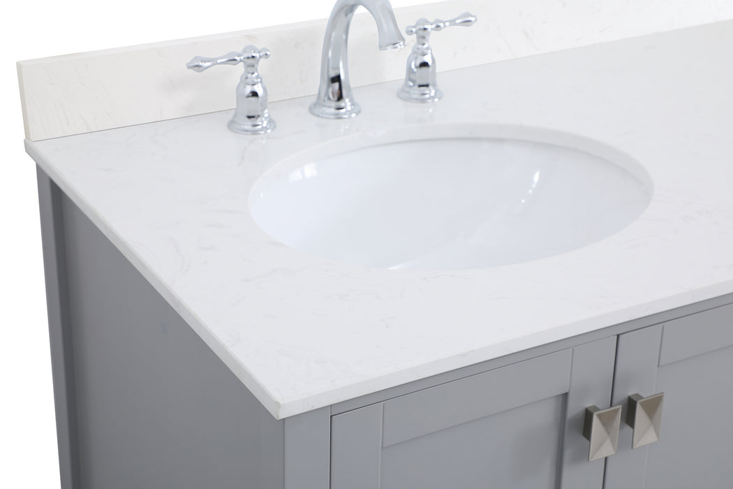 Elegant Lighting VF18836GR-BS Bathroom Vanity Set, Gray