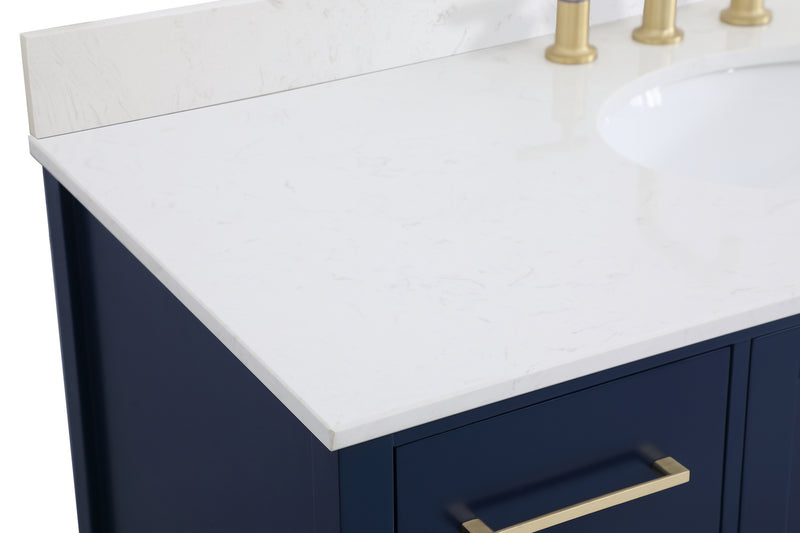 Elegant Lighting VF18848BL-BS Bathroom Vanity Set, Blue