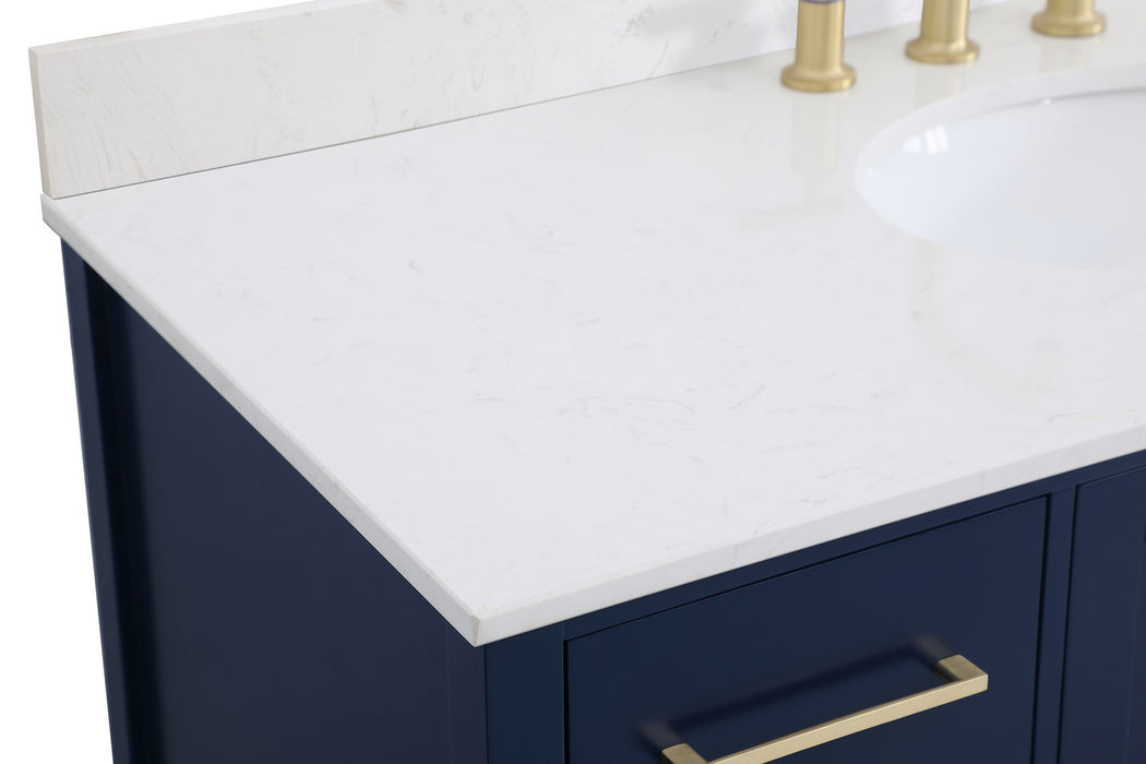 Elegant Lighting VF18848BL-BS Bathroom Vanity Set, Blue