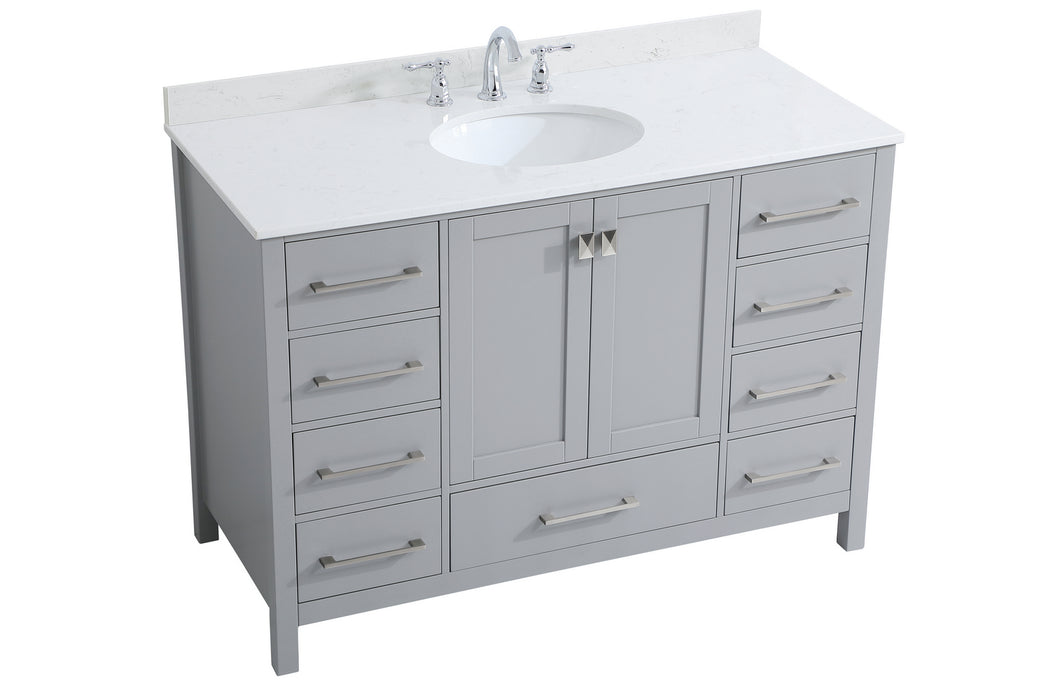 Elegant Lighting VF18848GR-BS Bathroom Vanity Set, Gray