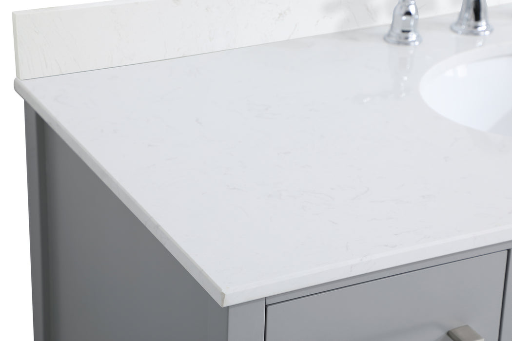 Elegant Lighting VF18848GR-BS Bathroom Vanity Set, Gray