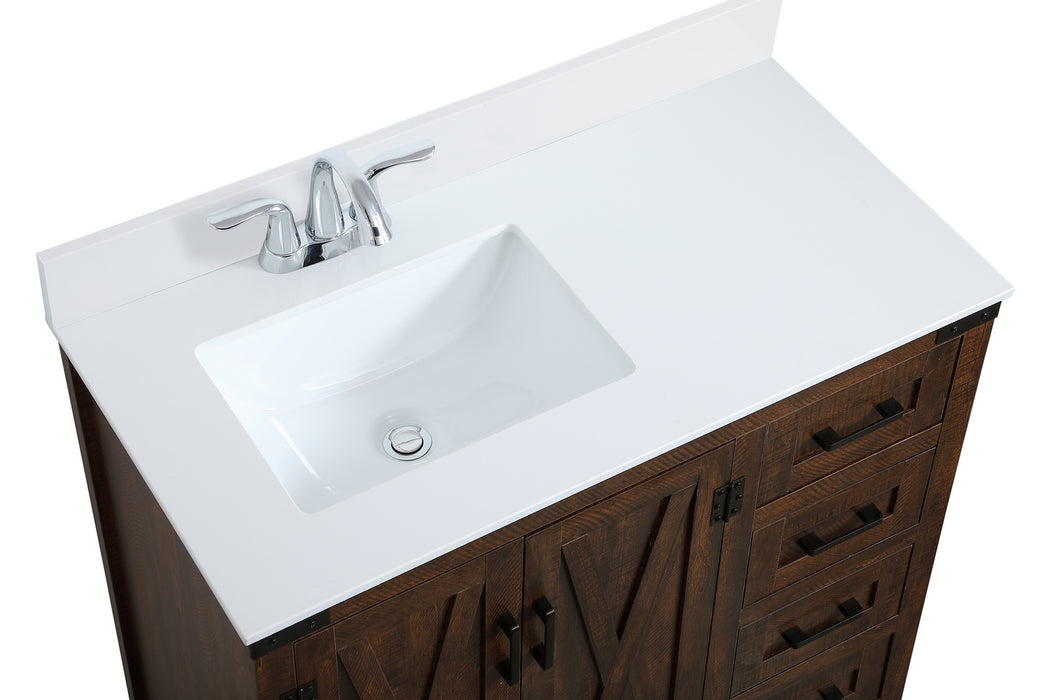 Elegant Lighting VF90236EX-BS Bathroom Vanity Set, Expresso