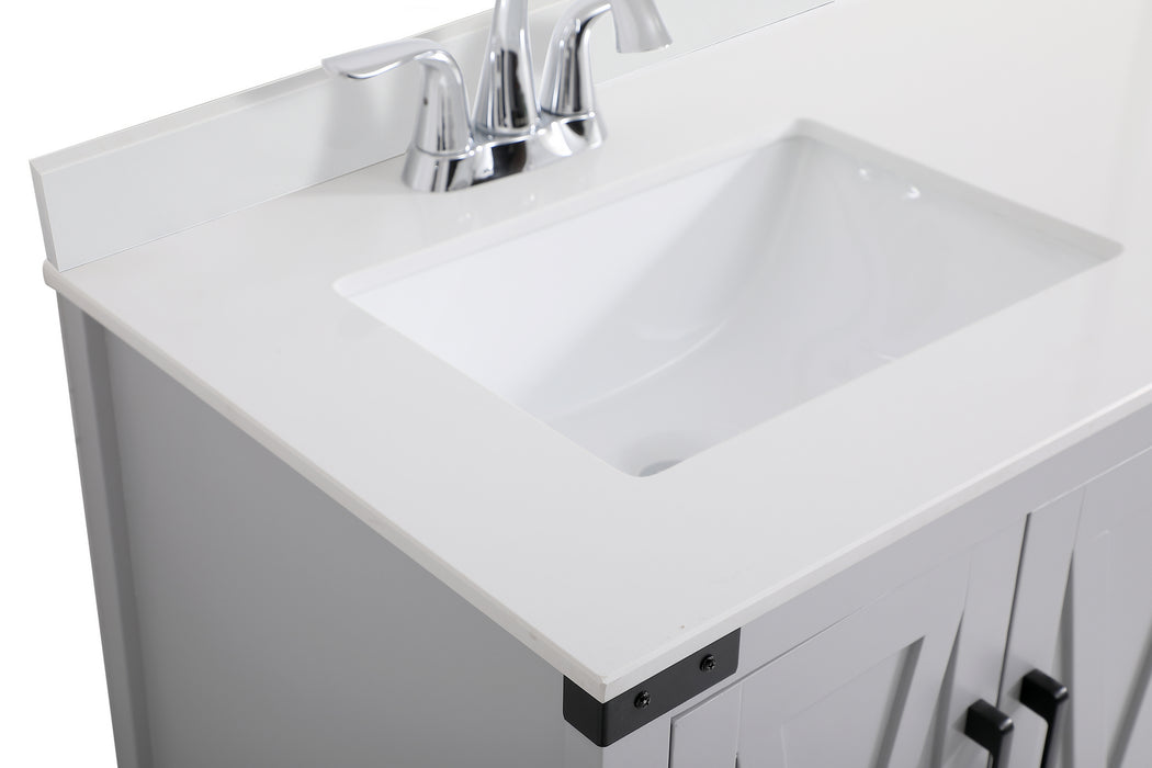 Elegant Lighting VF90236GR-BS Bathroom Vanity Set, Grey