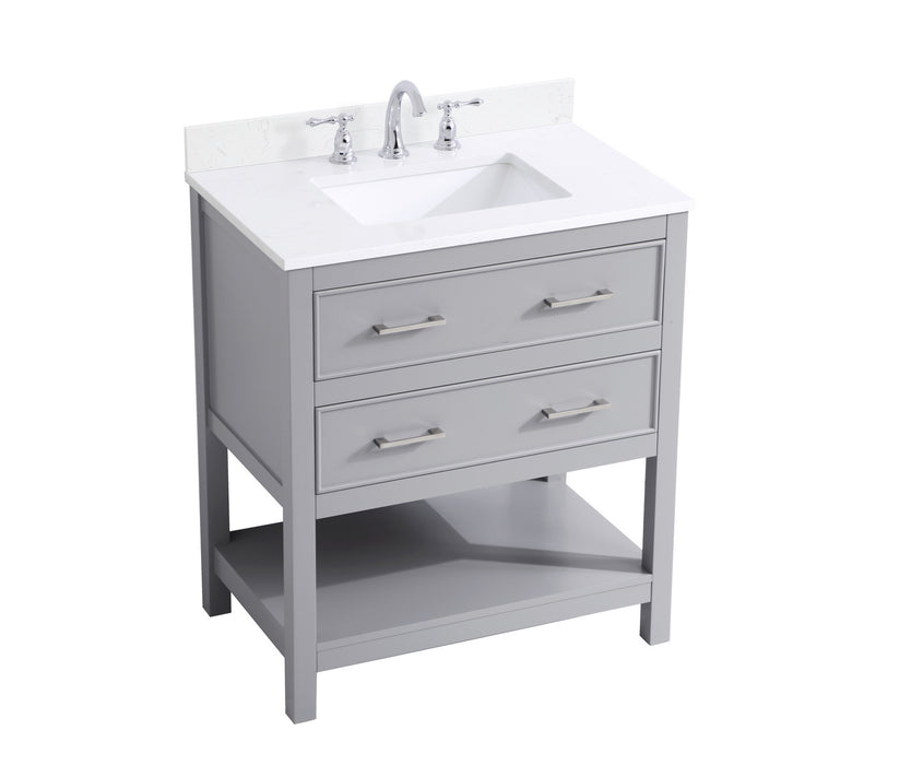Elegant Lighting VF19030GR-BS Bathroom Vanity Set, Grey