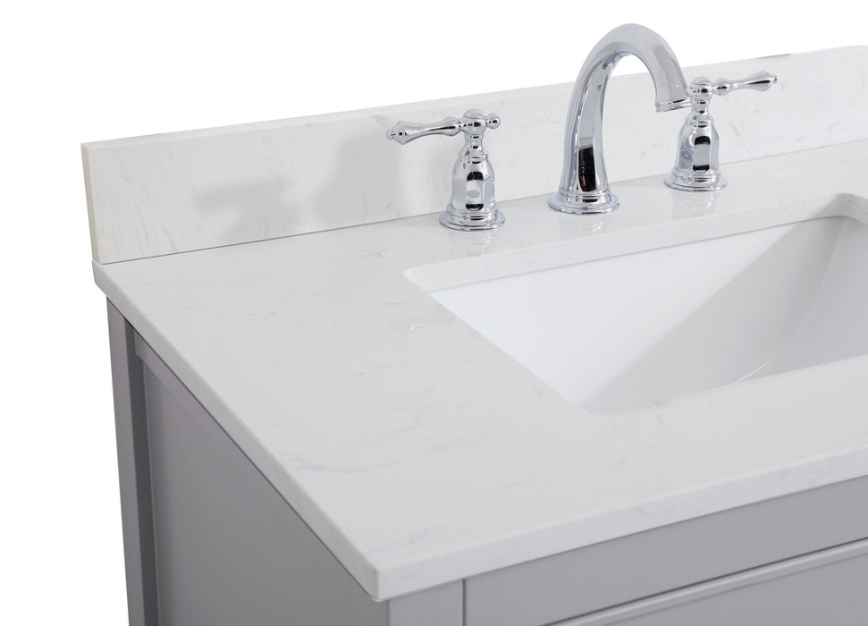 Elegant Lighting VF19030GR-BS Bathroom Vanity Set, Grey