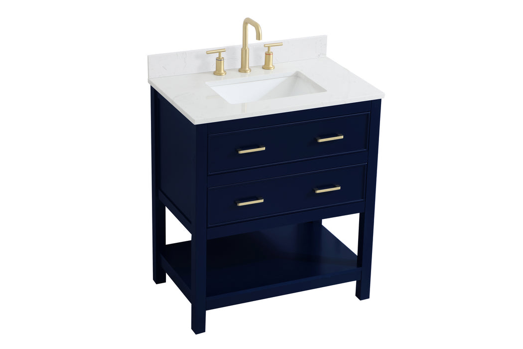 Elegant Lighting VF19030BL-BS Bathroom Vanity Set, Blue