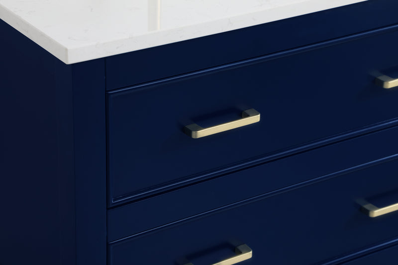 Elegant Lighting VF19030BL-BS Bathroom Vanity Set, Blue