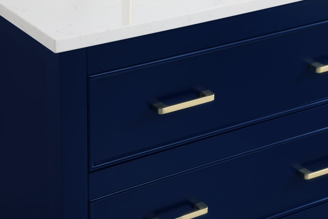 Elegant Lighting VF19030BL-BS Bathroom Vanity Set, Blue