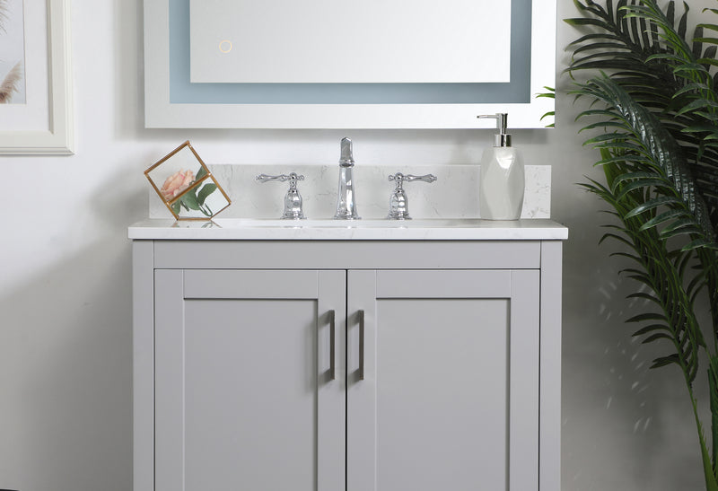 Elegant Lighting BS1130CW Backsplash, Calacatta White