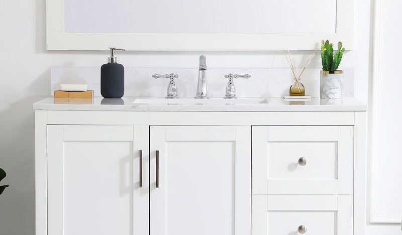 Elegant Lighting BS1142CW Backsplash, Calacatta White