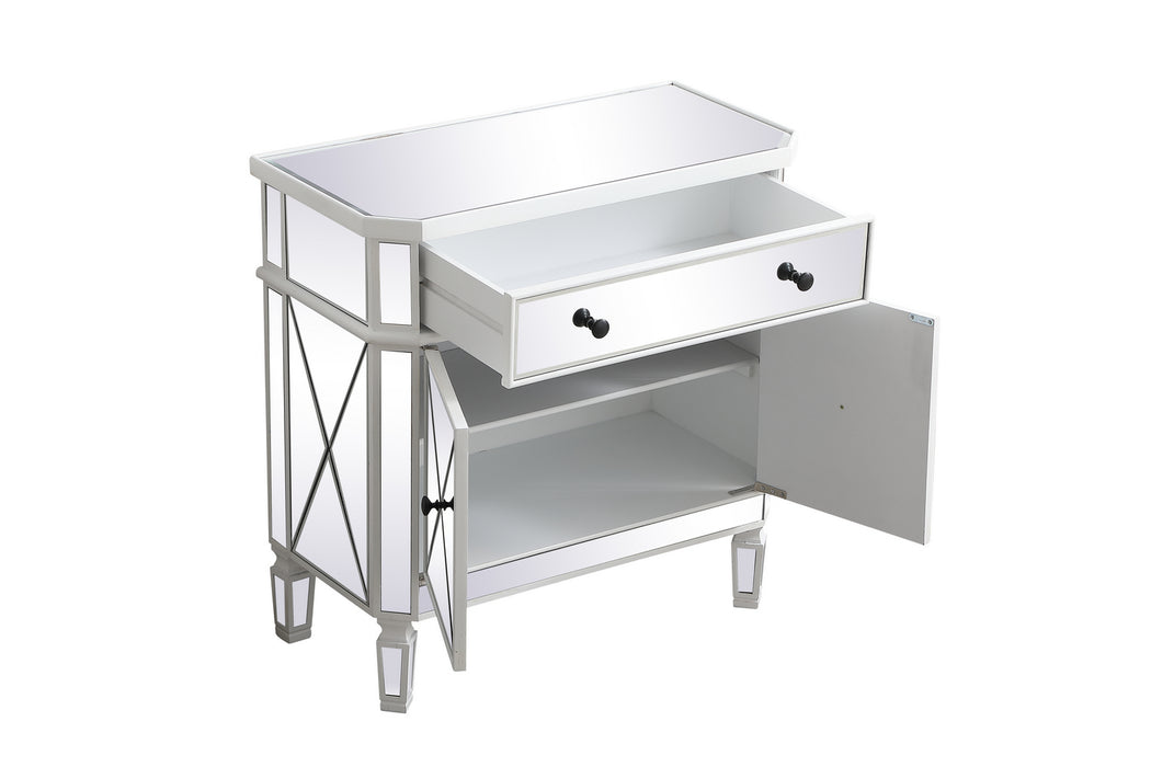 Elegant Lighting MF6-1002AW Cabinet, Antique White