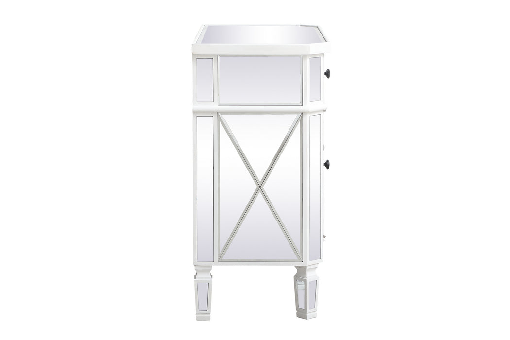 Elegant Lighting MF6-1002AW Cabinet, Antique White