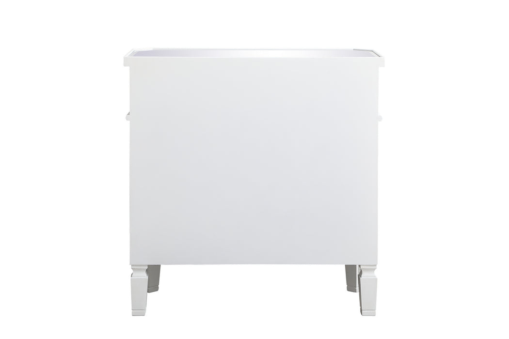 Elegant Lighting MF6-1002AW Cabinet, Antique White