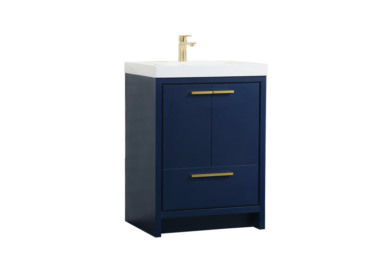 Elegant Lighting VF46024MBL Bathroom Vanity Set, Blue