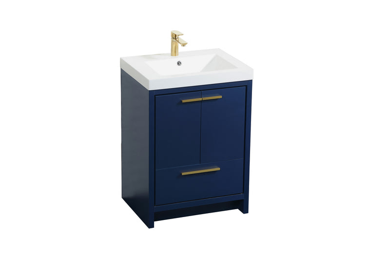 Elegant Lighting VF46024MBL Bathroom Vanity Set, Blue