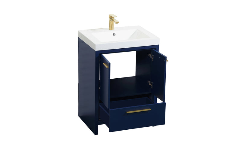 Elegant Lighting VF46024MBL Bathroom Vanity Set, Blue