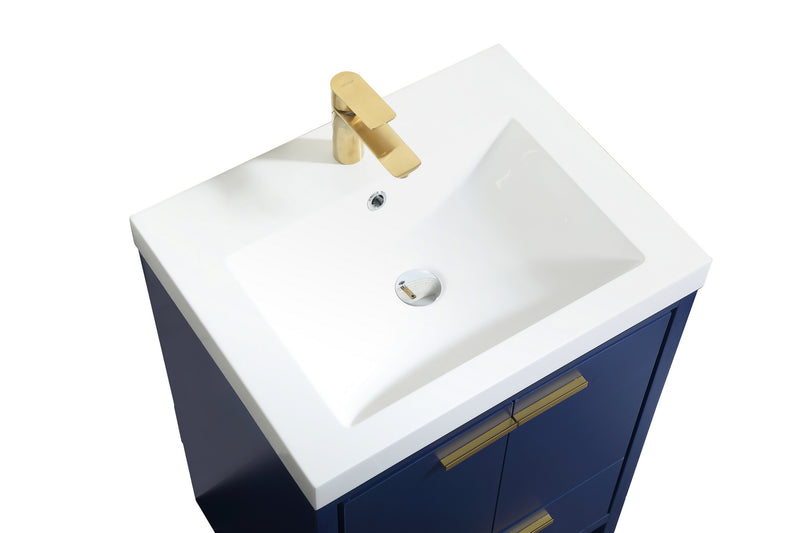 Elegant Lighting VF46024MBL Bathroom Vanity Set, Blue