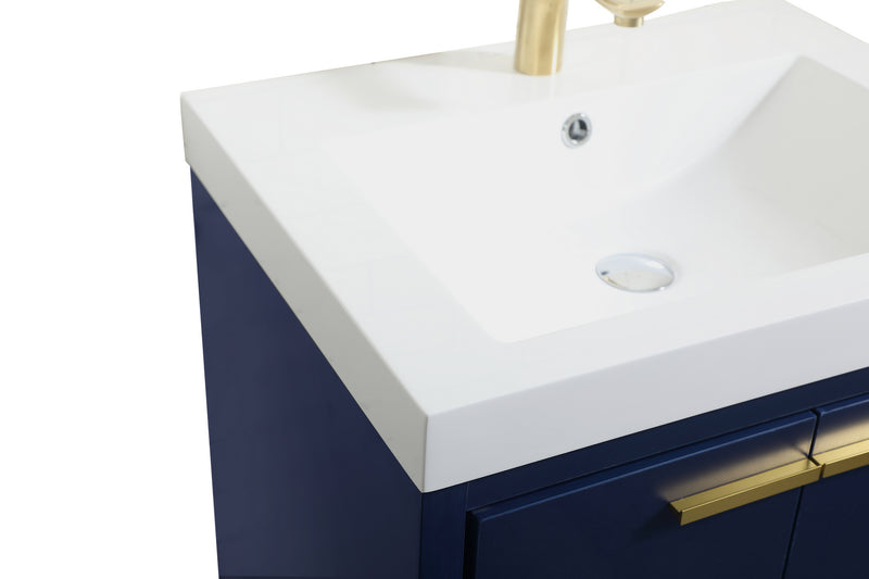 Elegant Lighting VF46024MBL Bathroom Vanity Set, Blue