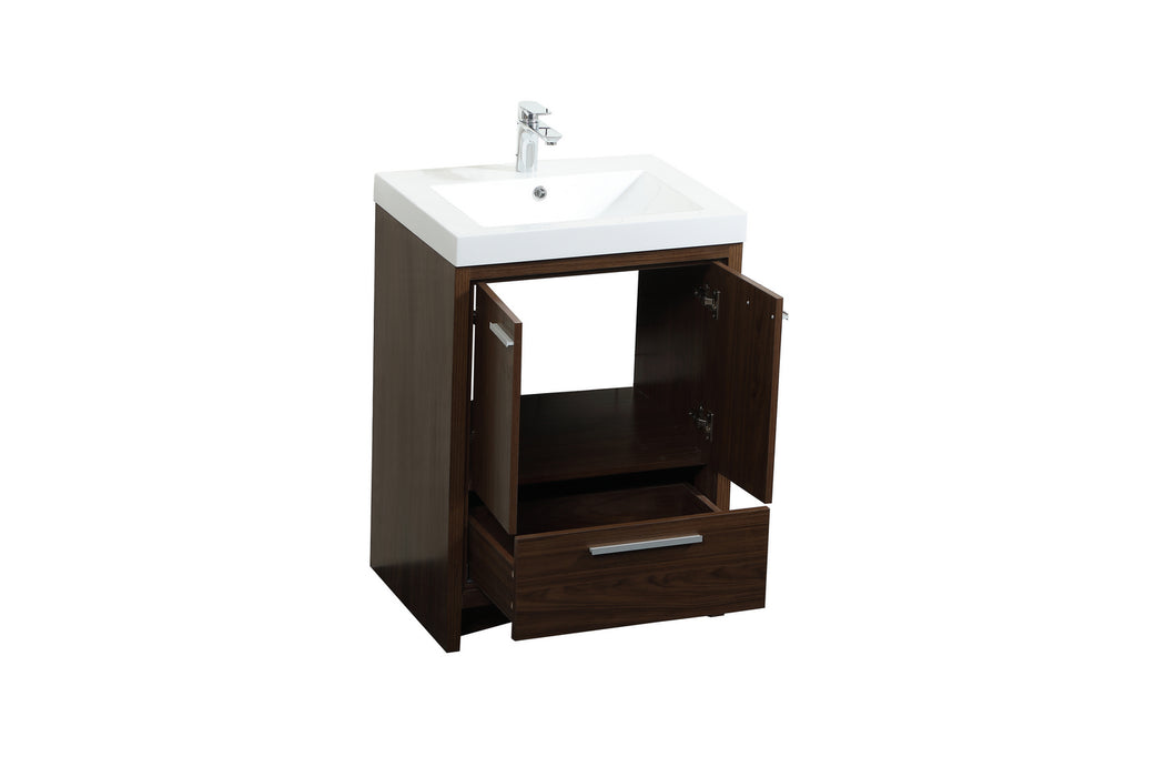 Elegant Lighting VF46024MWT Bathroom Vanity Set, Walnut