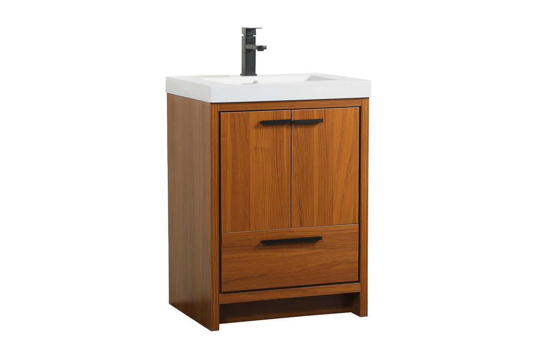Elegant Lighting VF46024MTK Bathroom Vanity Set, Teak