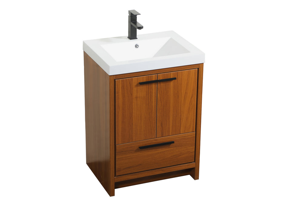 Elegant Lighting VF46024MTK Bathroom Vanity Set, Teak