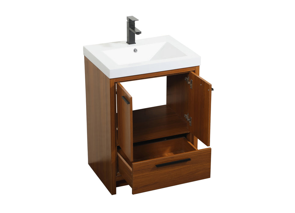 Elegant Lighting VF46024MTK Bathroom Vanity Set, Teak