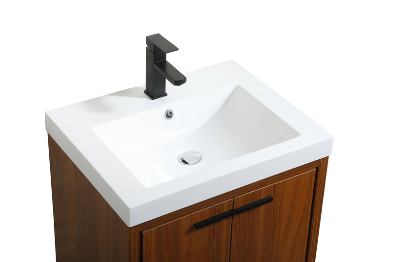 Elegant Lighting VF46024MTK Bathroom Vanity Set, Teak