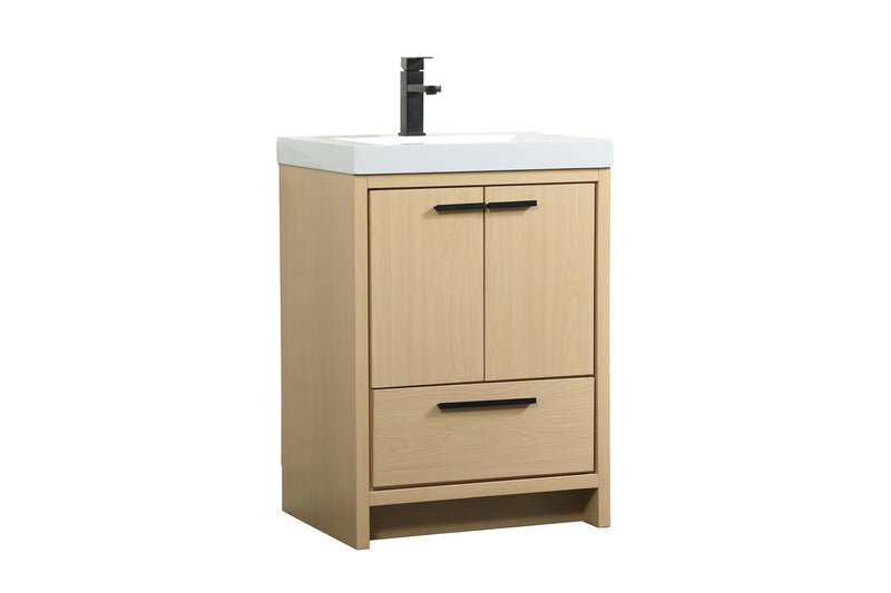 Elegant Lighting VF46024MMP Bathroom Vanity Set, Maple
