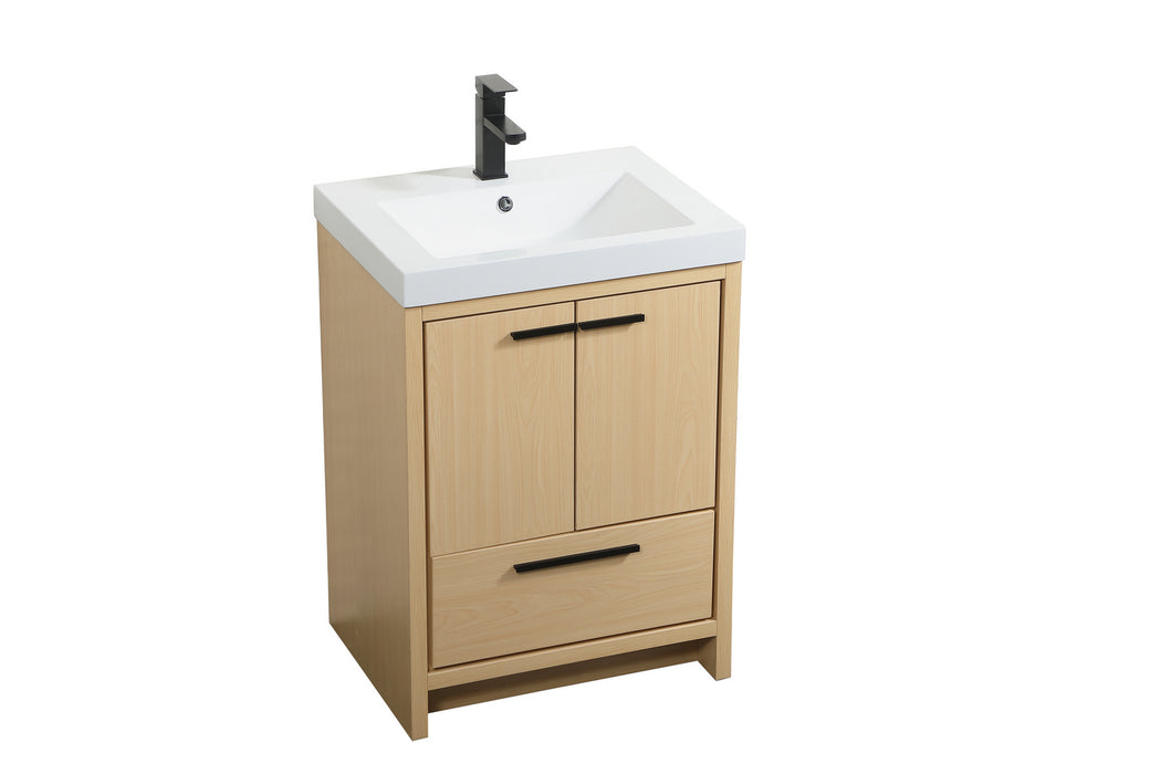 Elegant Lighting VF46024MMP Bathroom Vanity Set, Maple