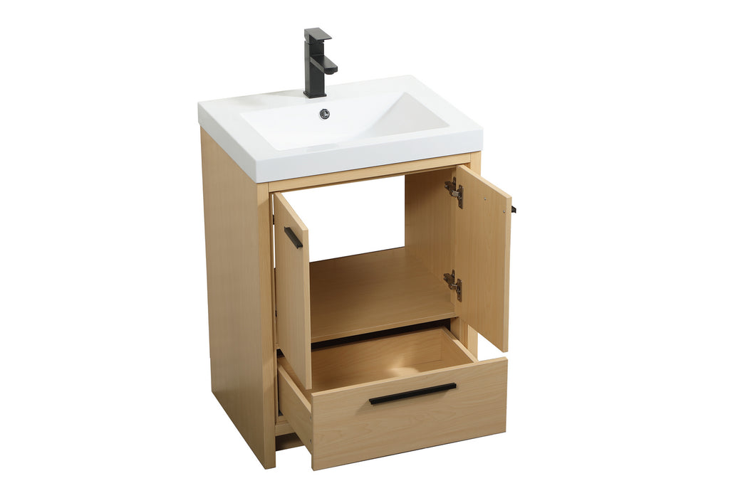 Elegant Lighting VF46024MMP Bathroom Vanity Set, Maple
