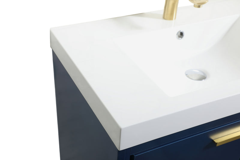 Elegant Lighting VF46030MBL Bathroom Vanity Set, Blue