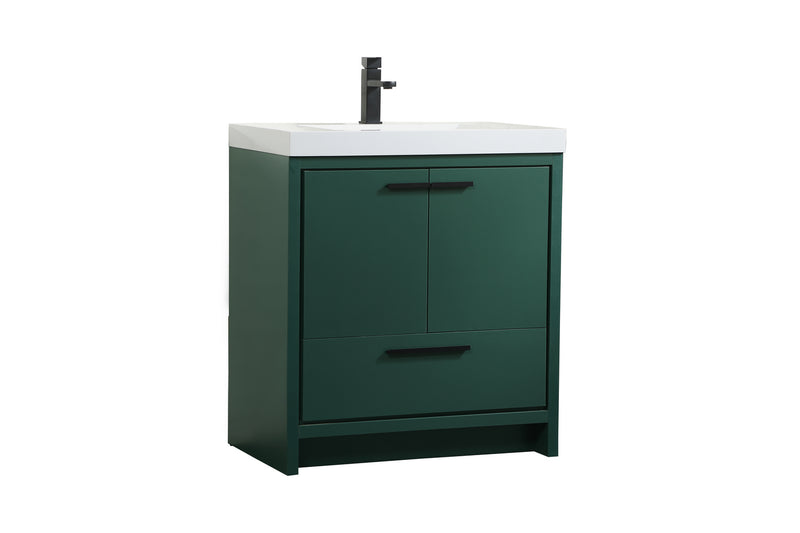 Elegant Lighting VF46030MGN Bathroom Vanity Set, Green