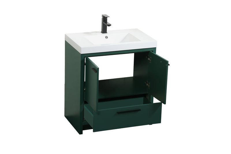 Elegant Lighting VF46030MGN Bathroom Vanity Set, Green