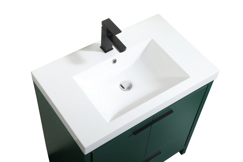 Elegant Lighting VF46030MGN Bathroom Vanity Set, Green